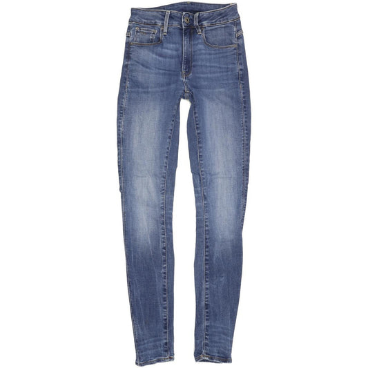 G-Star 3301 Women Blue Skinny Slim Stretch Jeans W25 L30