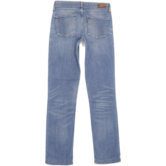 Levi's Demi Curve Women Blue Straight Slim Stretch Jeans W27 L30
