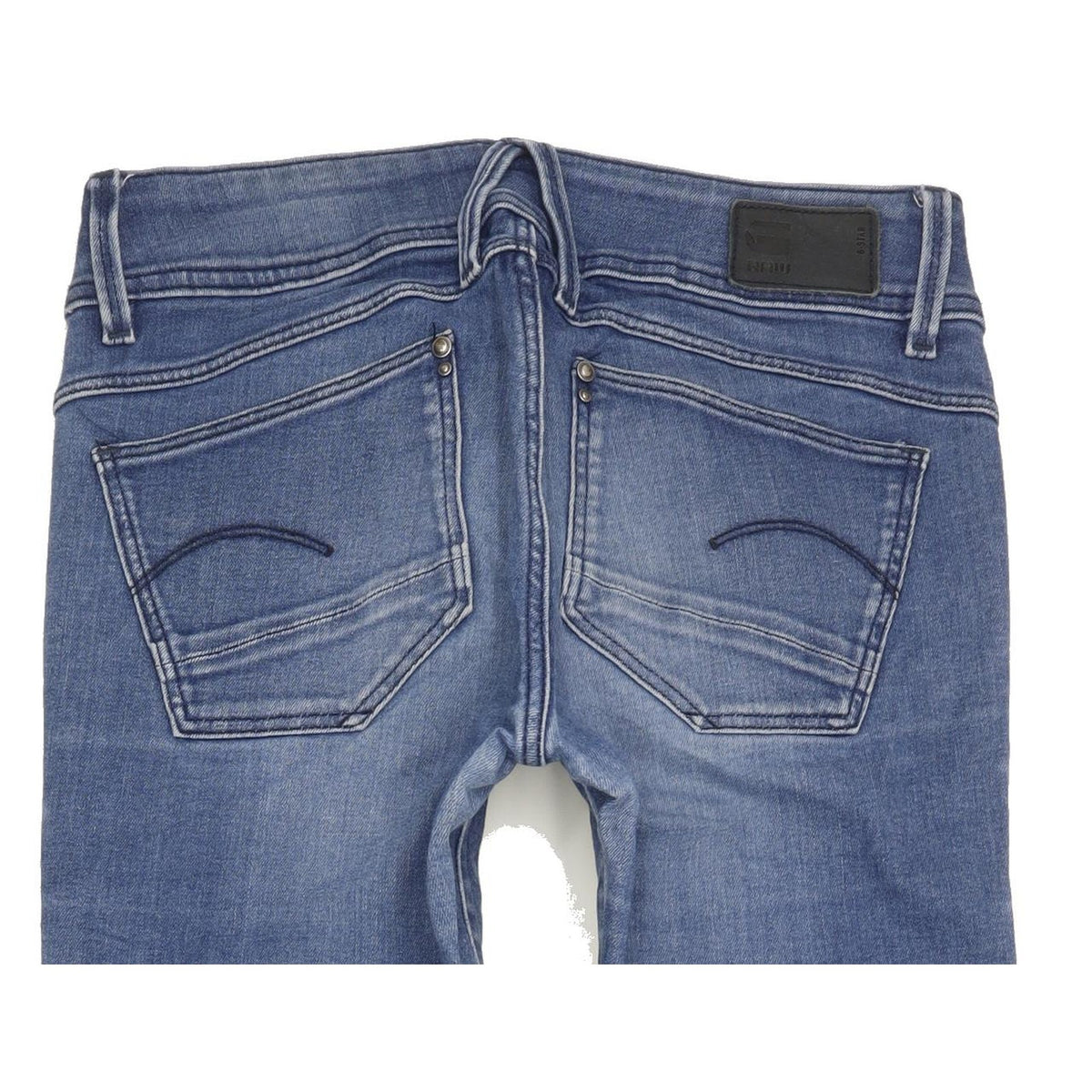 G-Star Lynn Mid Women Blue Skinny Slim Stretch Jeans W26 L32