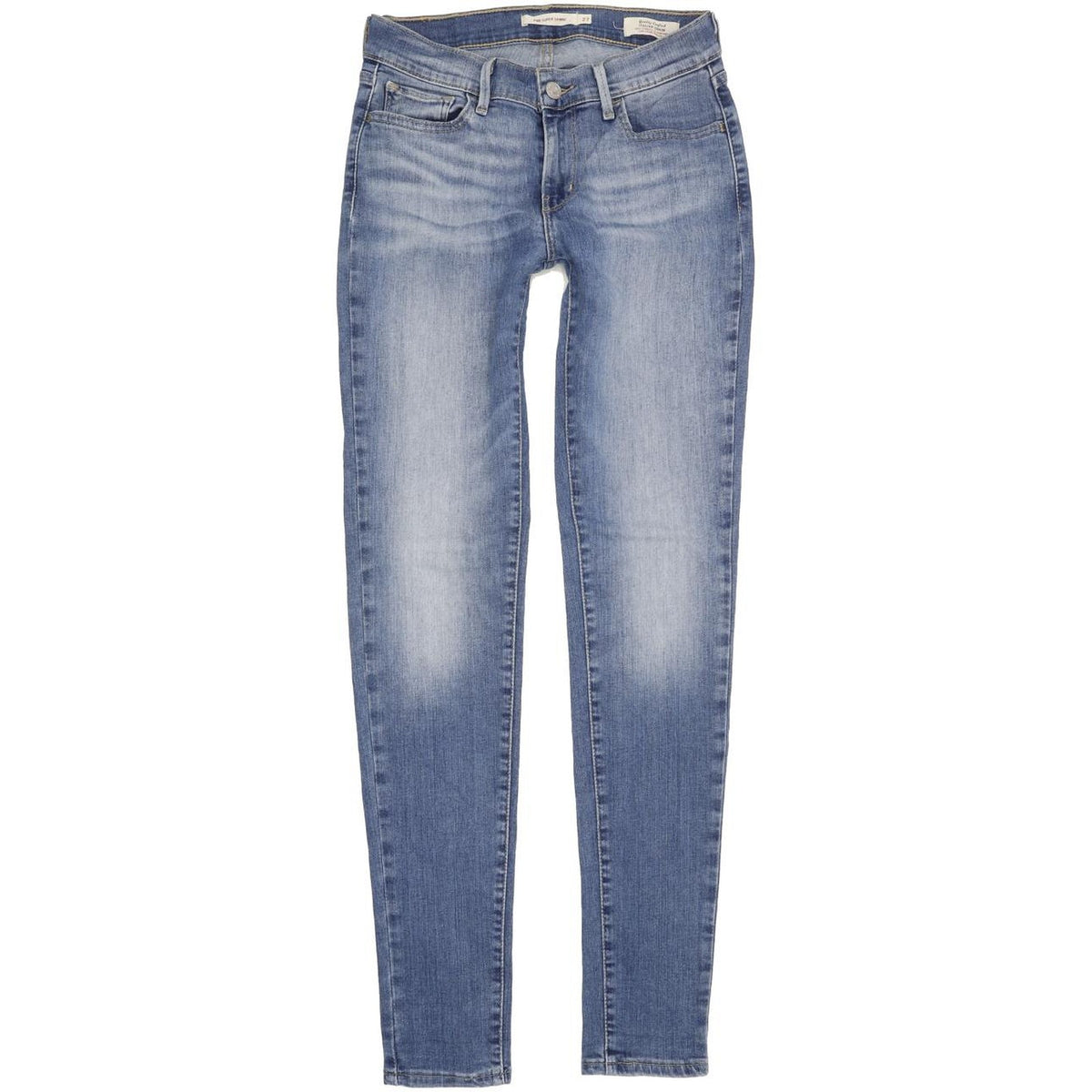 Levi's 710 Super Women Blue Skinny Slim Stretch Jeans W27 L31