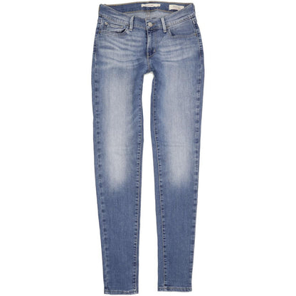 Levi's 710 Super Women Blue Skinny Slim Stretch Jeans W27 L31