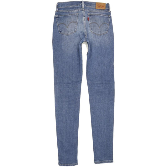 Levi's 710 Super Women Blue Skinny Slim Stretch Jeans W27 L31