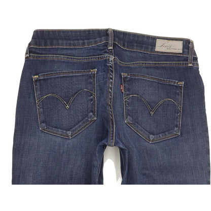 Levi's Women Blue Straight Slim Stretch Jeans W30 L31