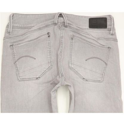 G-Star Lynn Women Grey Skinny Slim Stretch Jeans W27 L31