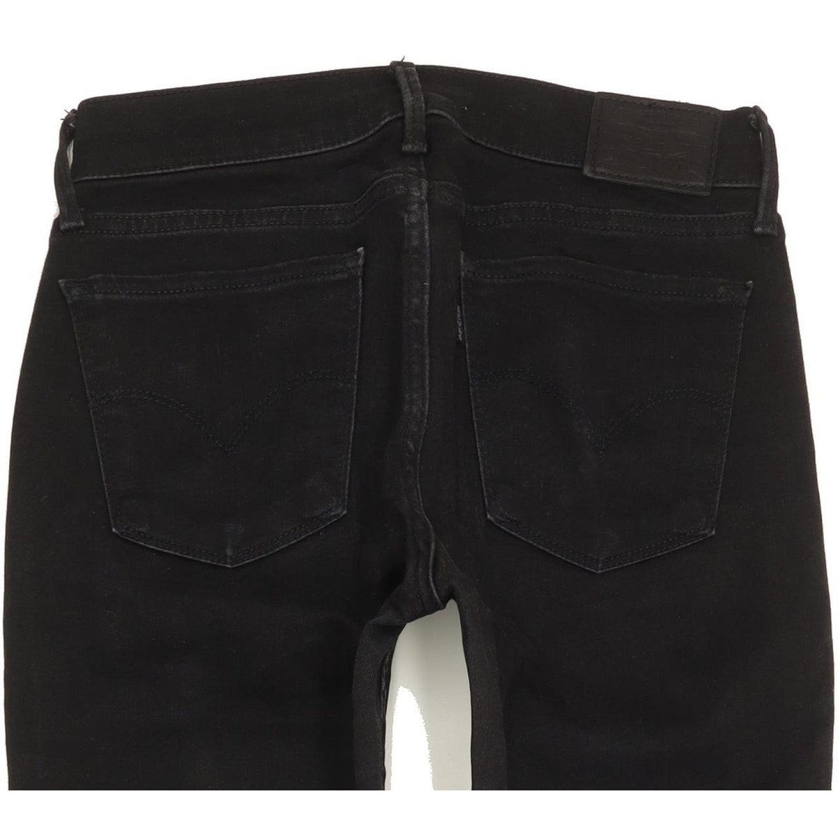 Levi's 710 Super Women Black Skinny Slim Stretch Jeans W28 L28
