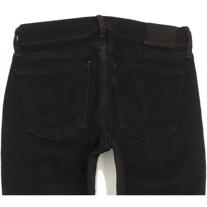 Levi's 710 Super Women Black Skinny Slim Stretch Jeans W28 L28