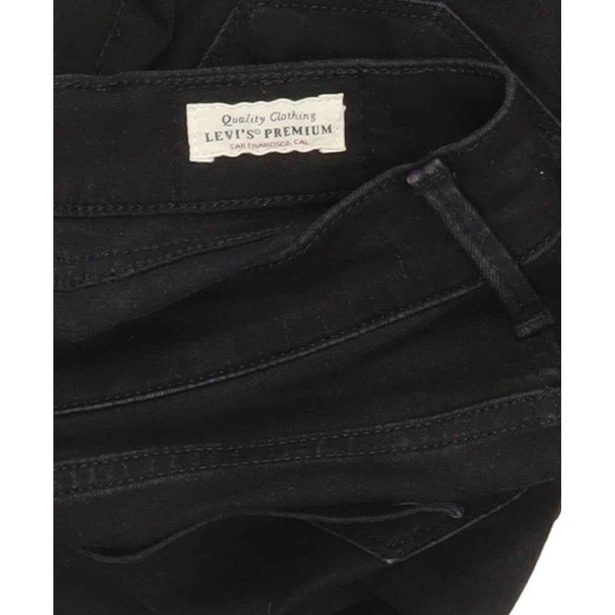 Levi's 710 Super Women Black Skinny Slim Stretch Jeans W28 L28