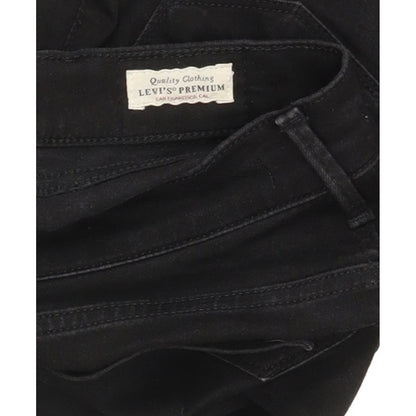Levi's 710 Super Women Black Skinny Slim Stretch Jeans W28 L28