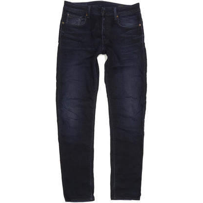 G-Star 3301 Men Navy Straight Slim Stretch Jeans W31 L33
