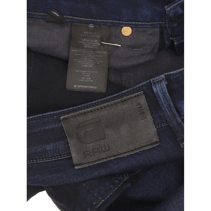 G-Star 3301 Men Navy Straight Slim Stretch Jeans W31 L33