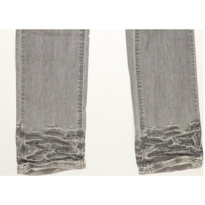 Levi's 471 Women Grey Straight Slim Stretch Jeans W32 L34