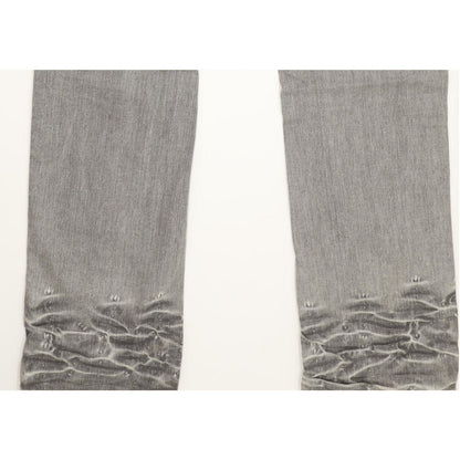 Levi's 471 Women Grey Straight Slim Stretch Jeans W32 L34