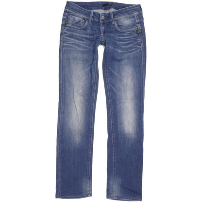 G-Star Attacc Women Blue Straight Slim Stretch Jeans W28 L30