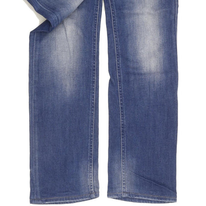 G-Star Attacc Women Blue Straight Slim Stretch Jeans W28 L30