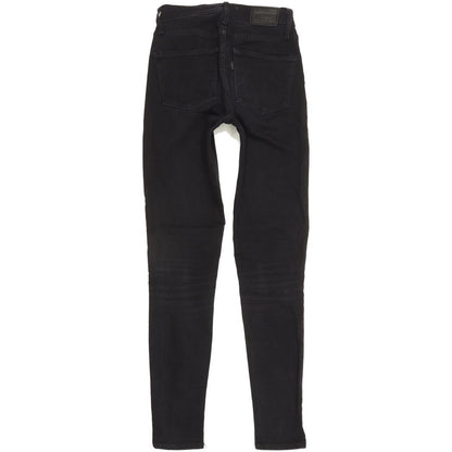 Levi's 721 Women Black Skinny Slim Stretch Jeans W25 L30