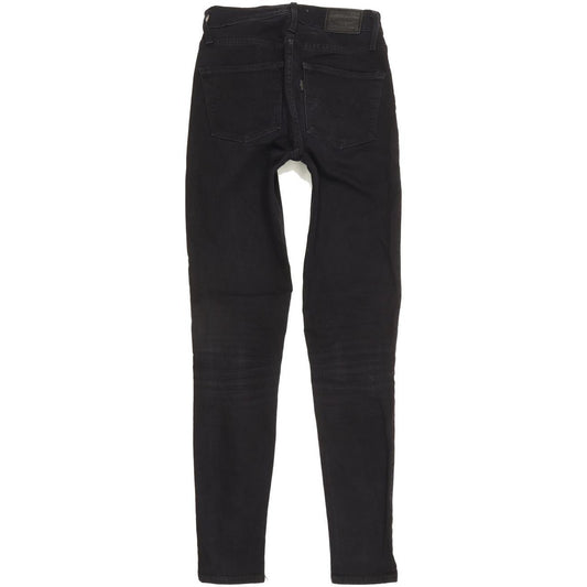 Levi's 721 Women Black Skinny Slim Stretch Jeans W25 L30