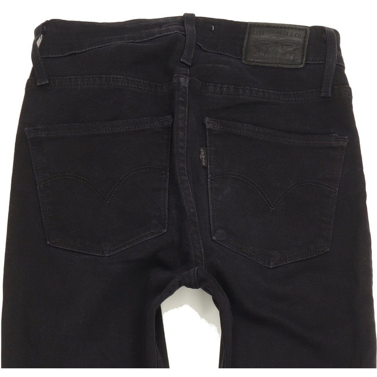 Levi's 721 Women Black Skinny Slim Stretch Jeans W25 L30