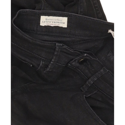 Levi's 710 Super Women Black Skinny Slim Stretch Jeans W27 L29