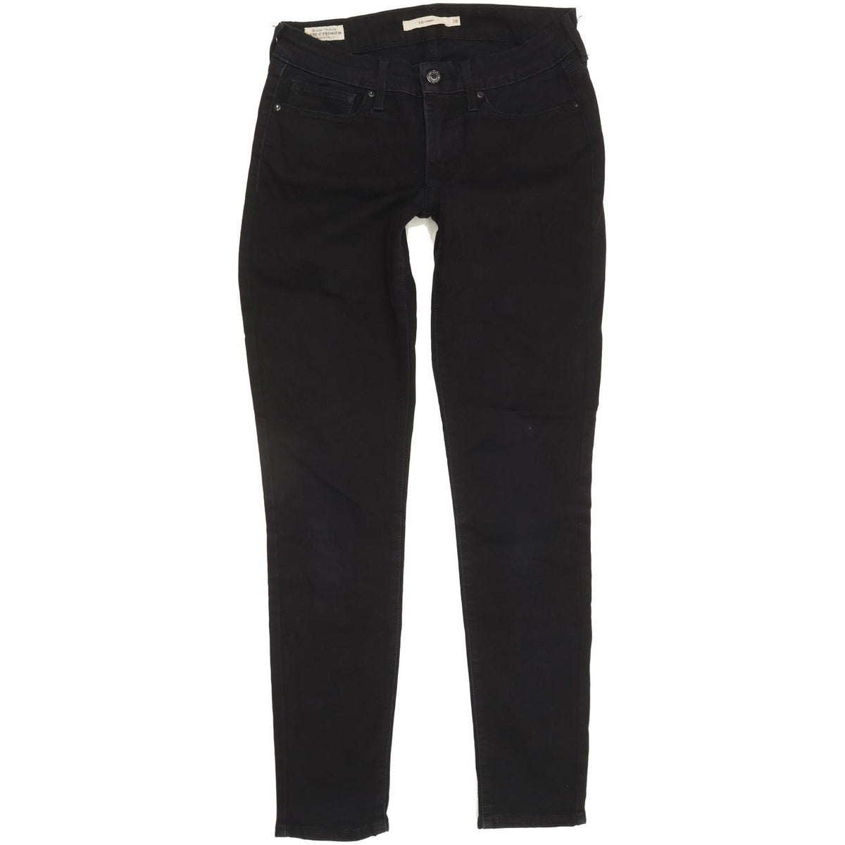 Levi's 711 Women Black Skinny Slim Stretch Jeans W28 L29
