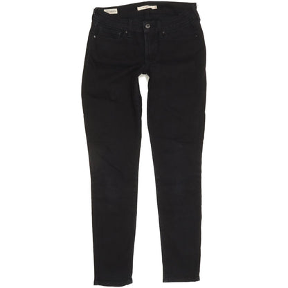 Levi's 711 Women Black Skinny Slim Stretch Jeans W28 L29