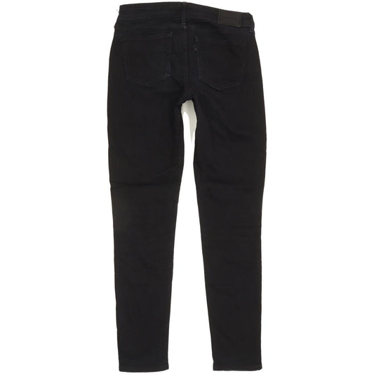 Levi's 711 Women Black Skinny Slim Stretch Jeans W28 L29