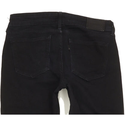 Levi's 711 Women Black Skinny Slim Stretch Jeans W28 L29