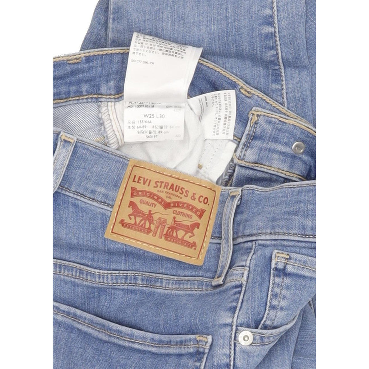 Levi's Mile Women Blue Skinny Slim Stretch Jeans W25 L30
