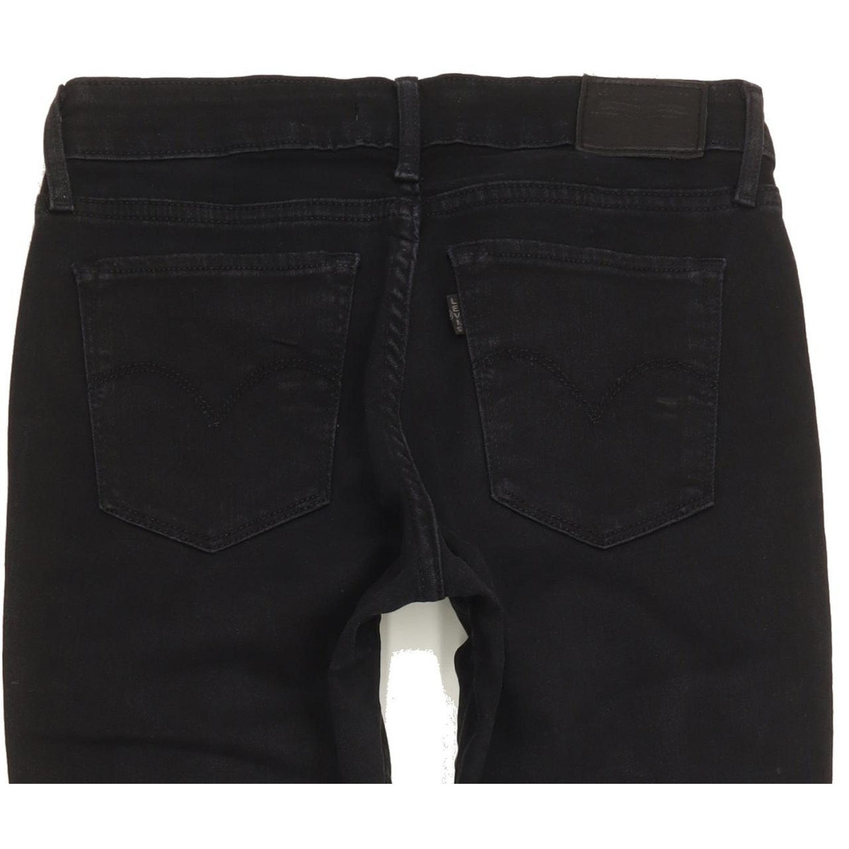 Levi's 711 Women Black Skinny Slim Stretch Jeans W27 L30