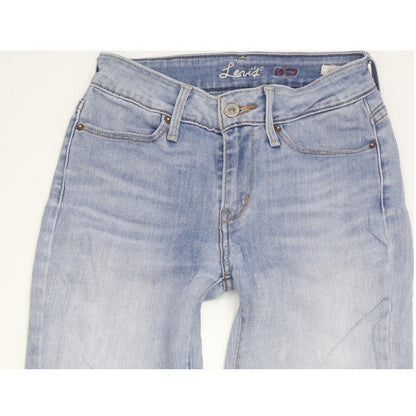 Levi's Leggins Women Blue Skinny Slim Stretch Jeans W24 L30