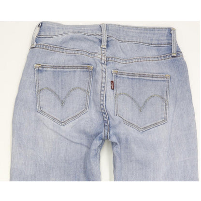 Levi's Leggins Women Blue Skinny Slim Stretch Jeans W24 L30