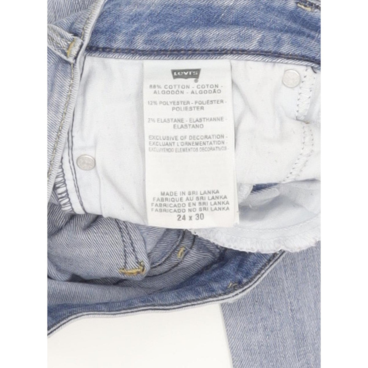 Levi's Leggins Women Blue Skinny Slim Stretch Jeans W24 L30