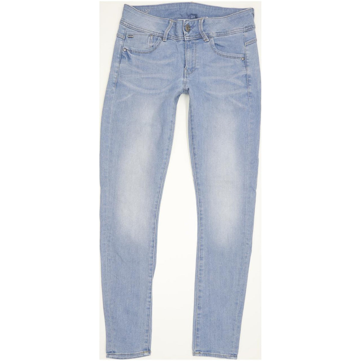 G-Star Lynn Mid Women Blue Skinny Slim Stretch Jeans W29 L29