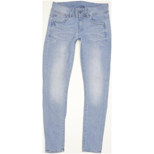 G-Star Lynn Mid Women Blue Skinny Slim Stretch Jeans W29 L29