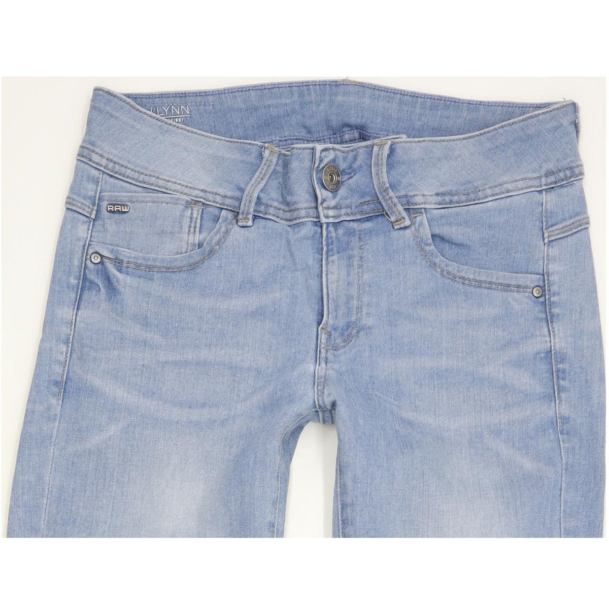 G-Star Lynn Mid Women Blue Skinny Slim Stretch Jeans W29 L29
