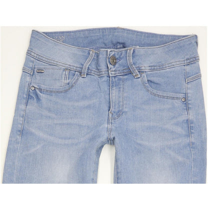 G-Star Lynn Mid Women Blue Skinny Slim Stretch Jeans W29 L29