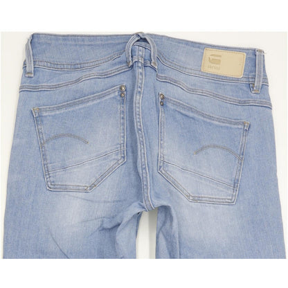 G-Star Lynn Mid Women Blue Skinny Slim Stretch Jeans W29 L29