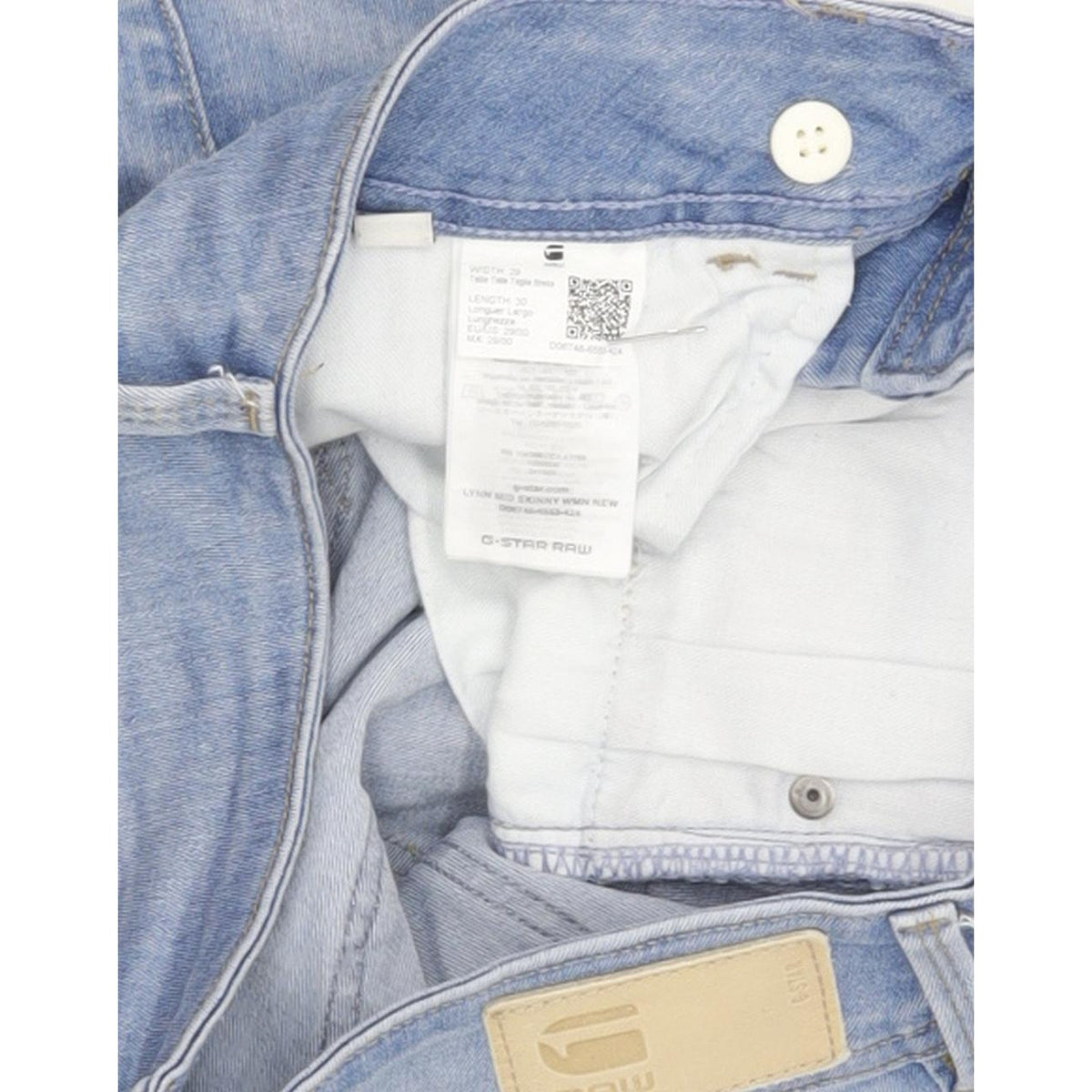 G-Star Lynn Mid Women Blue Skinny Slim Stretch Jeans W29 L29
