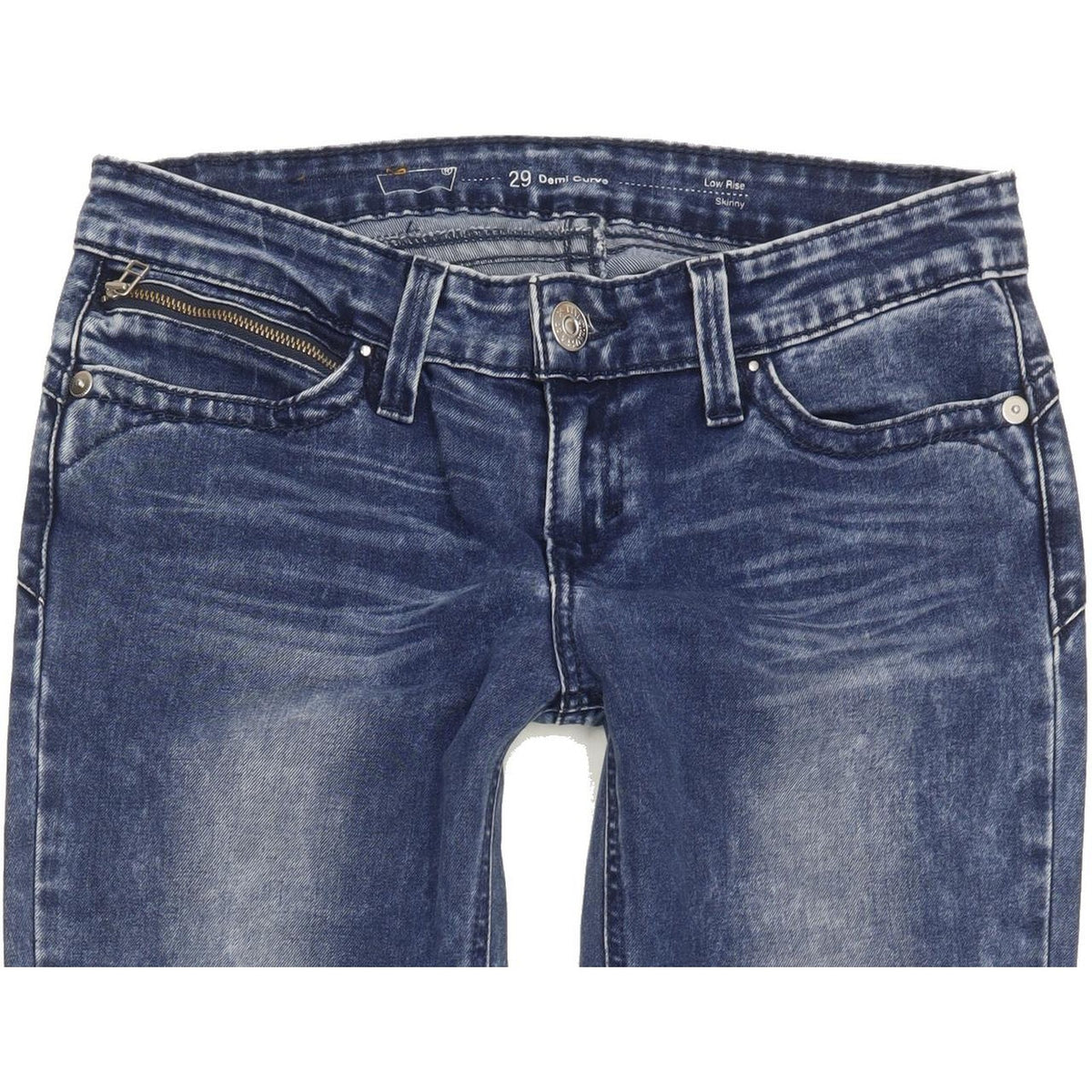 Levi's Demi Curve Women Blue Skinny Slim Stretch Jeans W29 L32