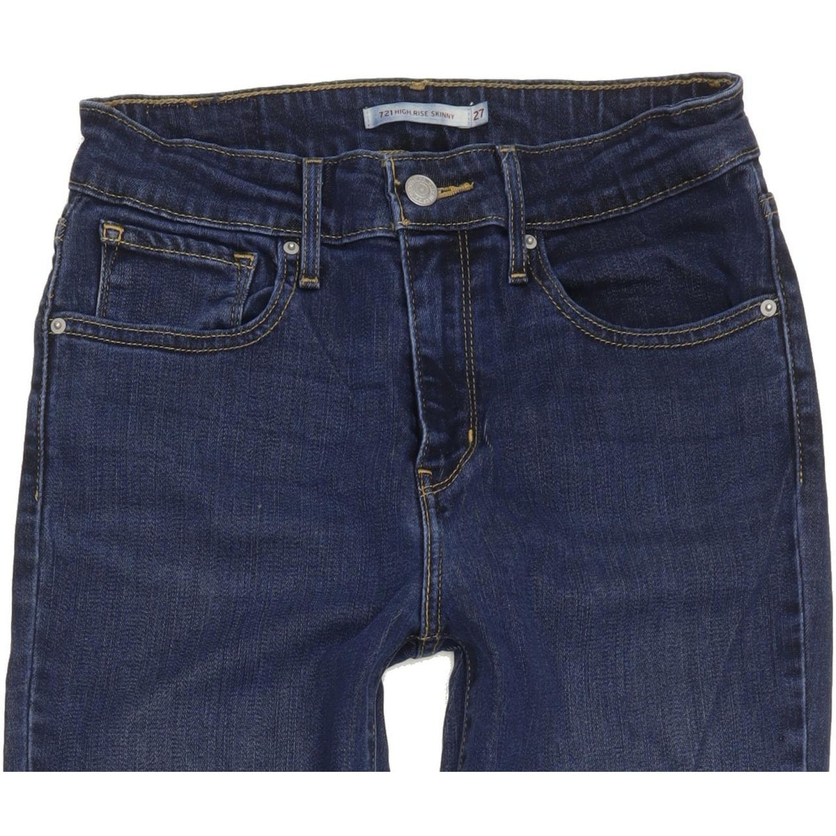 Levi's 721 Women Blue Skinny Slim Stretch Jeans W27 L30
