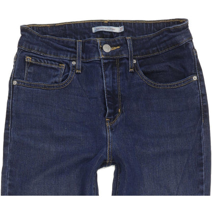 Levi's 721 Women Blue Skinny Slim Stretch Jeans W27 L30