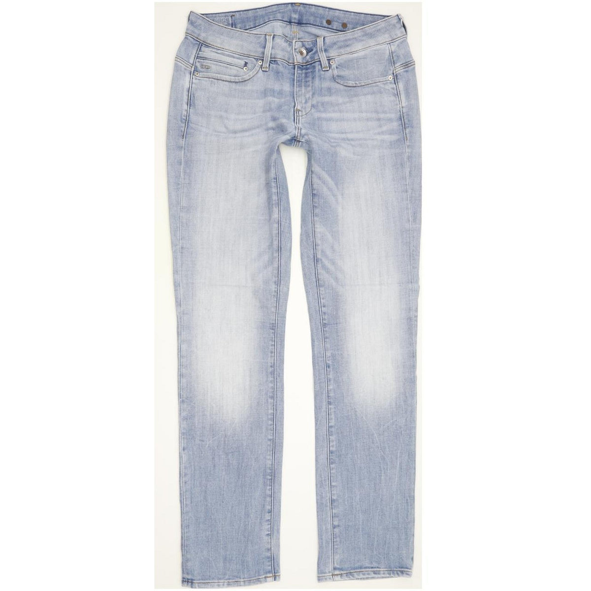 G-Star Midge Mid Women Blue Straight Slim Stretch Jeans W28 L31