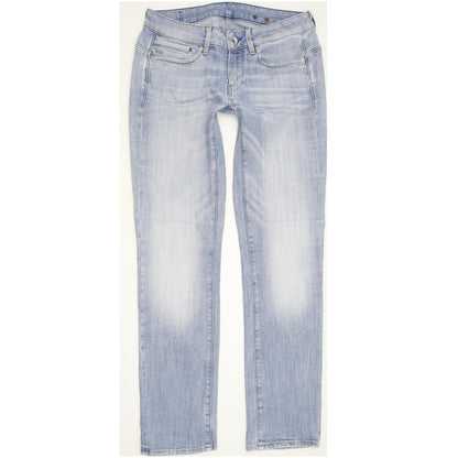 G-Star Midge Mid Women Blue Straight Slim Stretch Jeans W28 L31