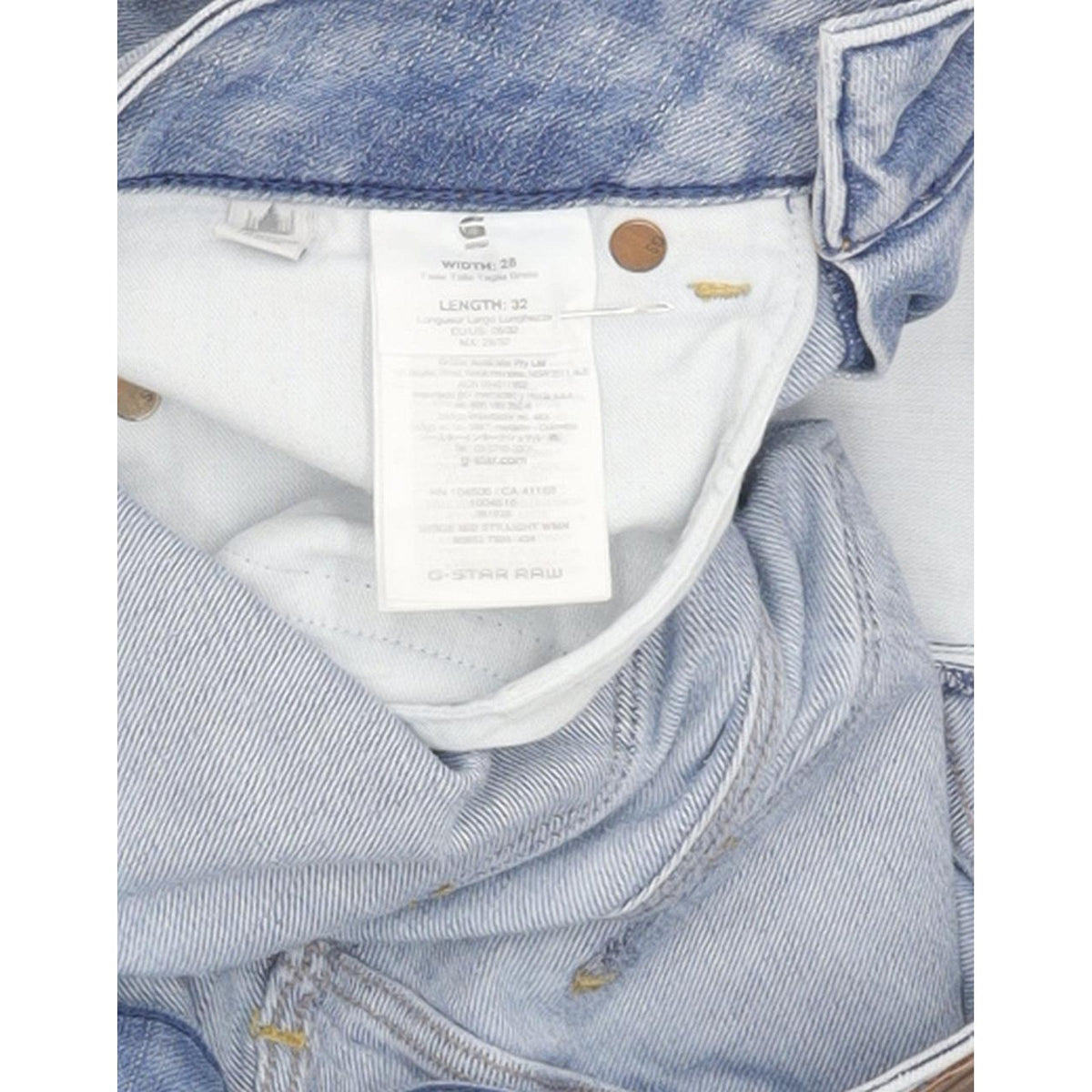 G-Star Midge Mid Women Blue Straight Slim Stretch Jeans W28 L31