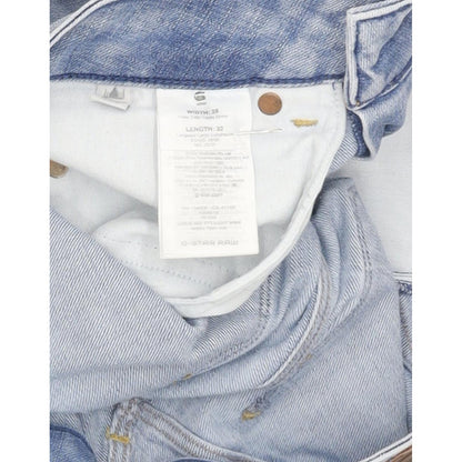 G-Star Midge Mid Women Blue Straight Slim Stretch Jeans W28 L31
