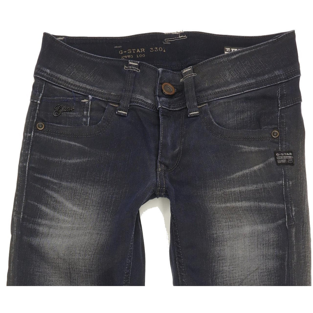 G-Star Lynn Women Blue Skinny Slim Stretch Jeans W24 L33
