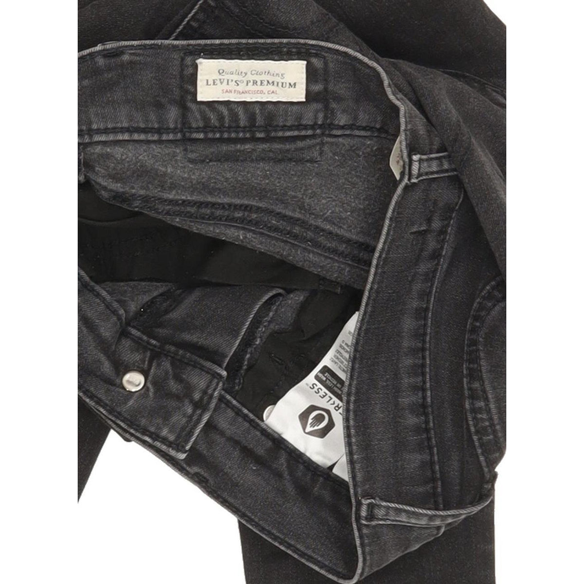 Levi's Mile Women Black Skinny Slim Stretch Jeans W25 L31