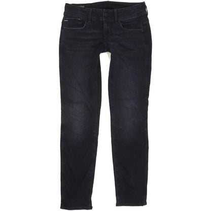 G-Star Lynn Mid Women Navy Skinny Slim Stretch Jeans W30 L30