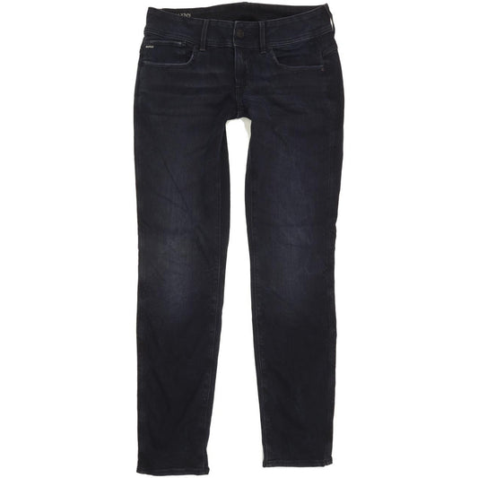 G-Star Lynn Mid Women Navy Skinny Slim Stretch Jeans W30 L30
