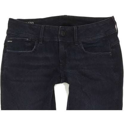G-Star Lynn Mid Women Navy Skinny Slim Stretch Jeans W30 L30