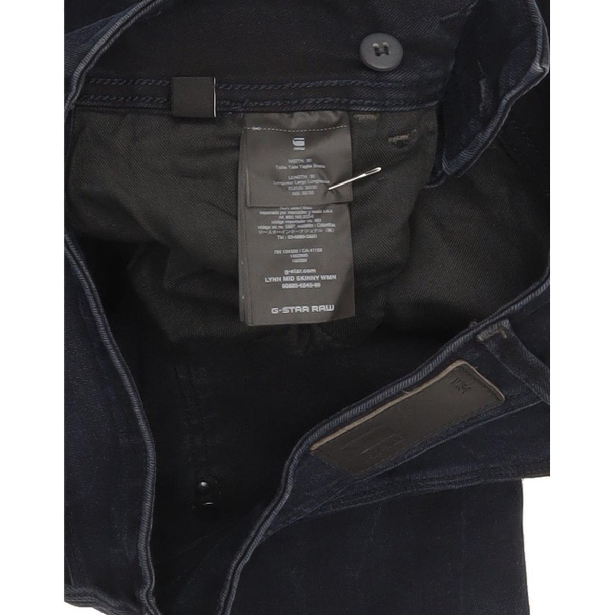 G-Star Lynn Mid Women Navy Skinny Slim Stretch Jeans W30 L30